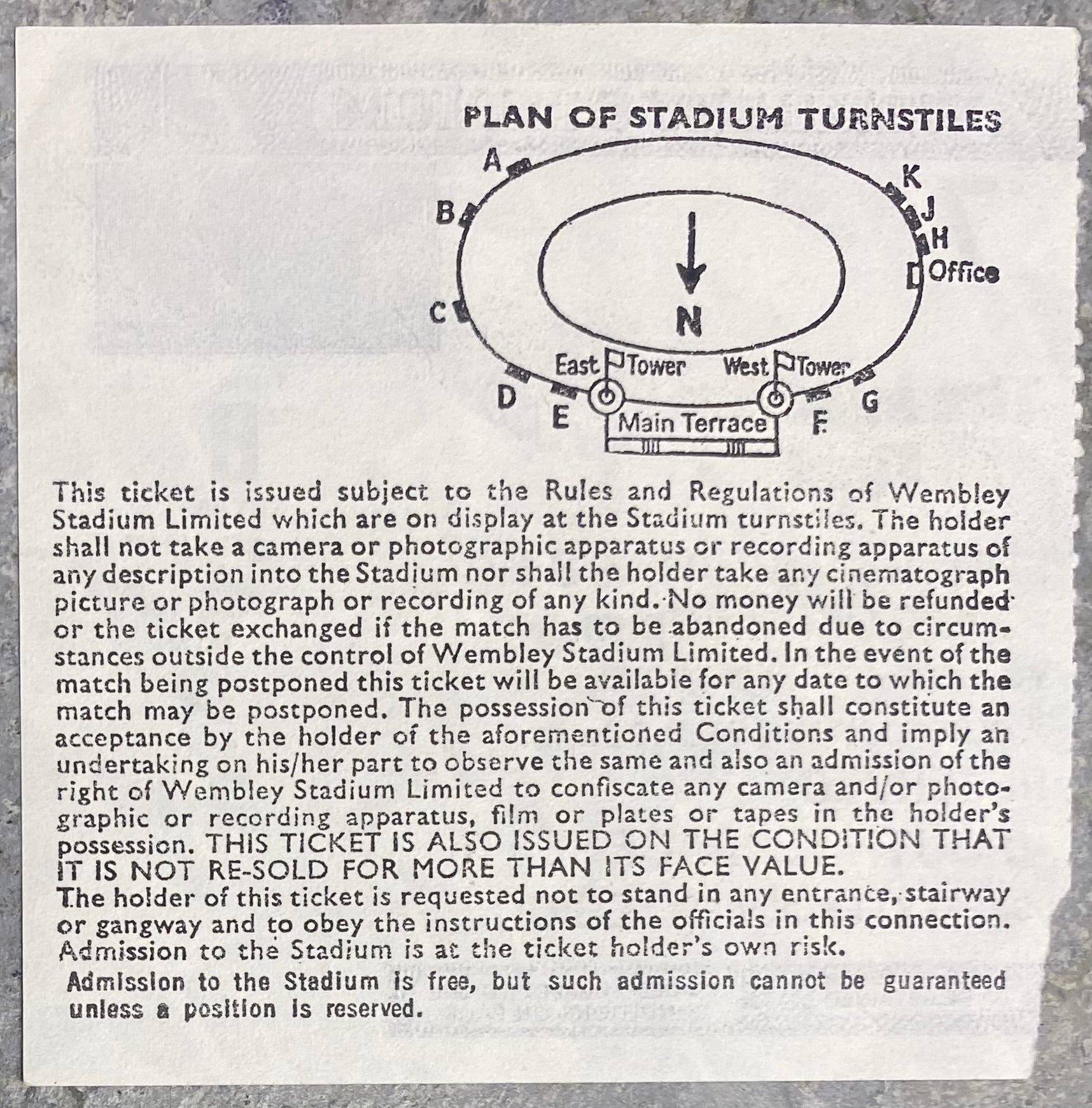 1984 ORIGINAL MILK CUP FINAL TICKET LIVERPOOL V EVERTON