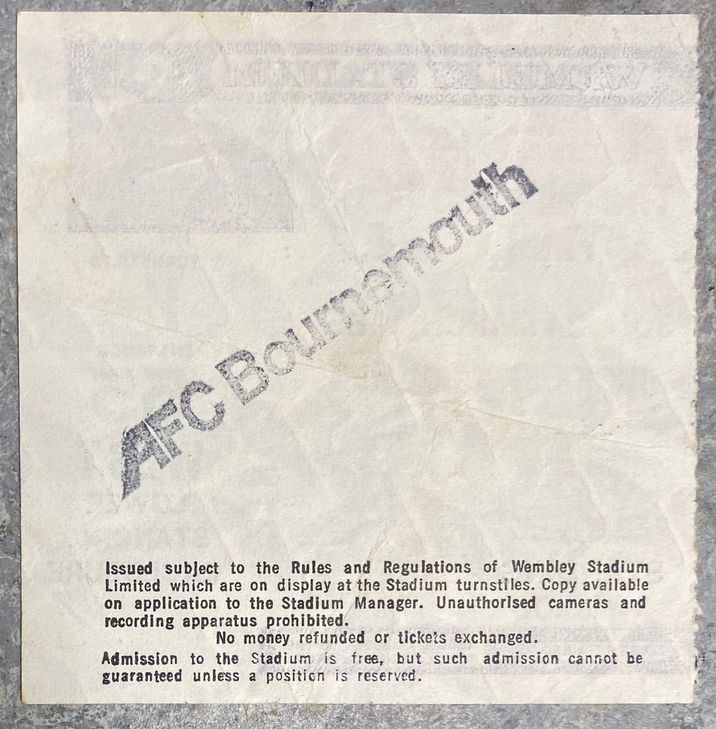 1985 ORIGINAL MILK CUP FINAL TICKET NORWICH V SUNDERLAND