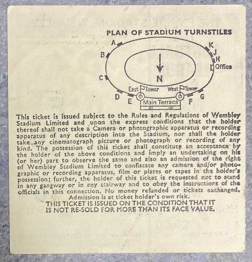 1980 ORIGINAL LEAGUE CUP FINAL TICKET NOTTINGHAM FOREST V WOLVERHAMPTON WANDERERS