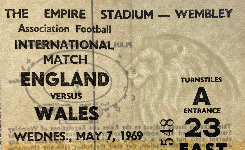 1969 ORIGINAL BRITISH HOME CHAMPIONSHIPS TICKET ENGLAND V WALES
