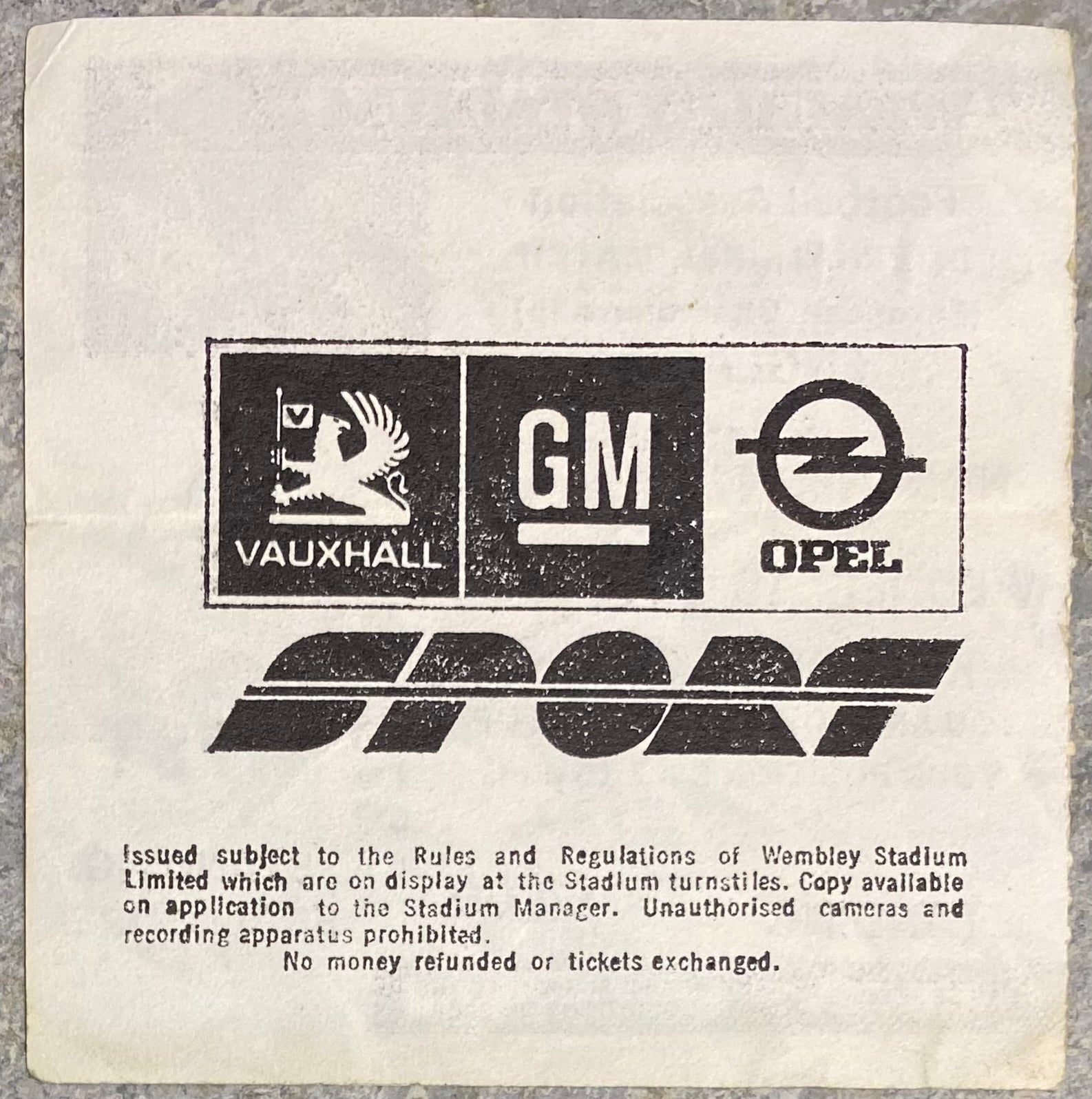 1986 ORIGINAL EUROPEAN CHAMPIONSHIPS QUALIFYING TICKET ENGLAND V NORTHERN IRELAND