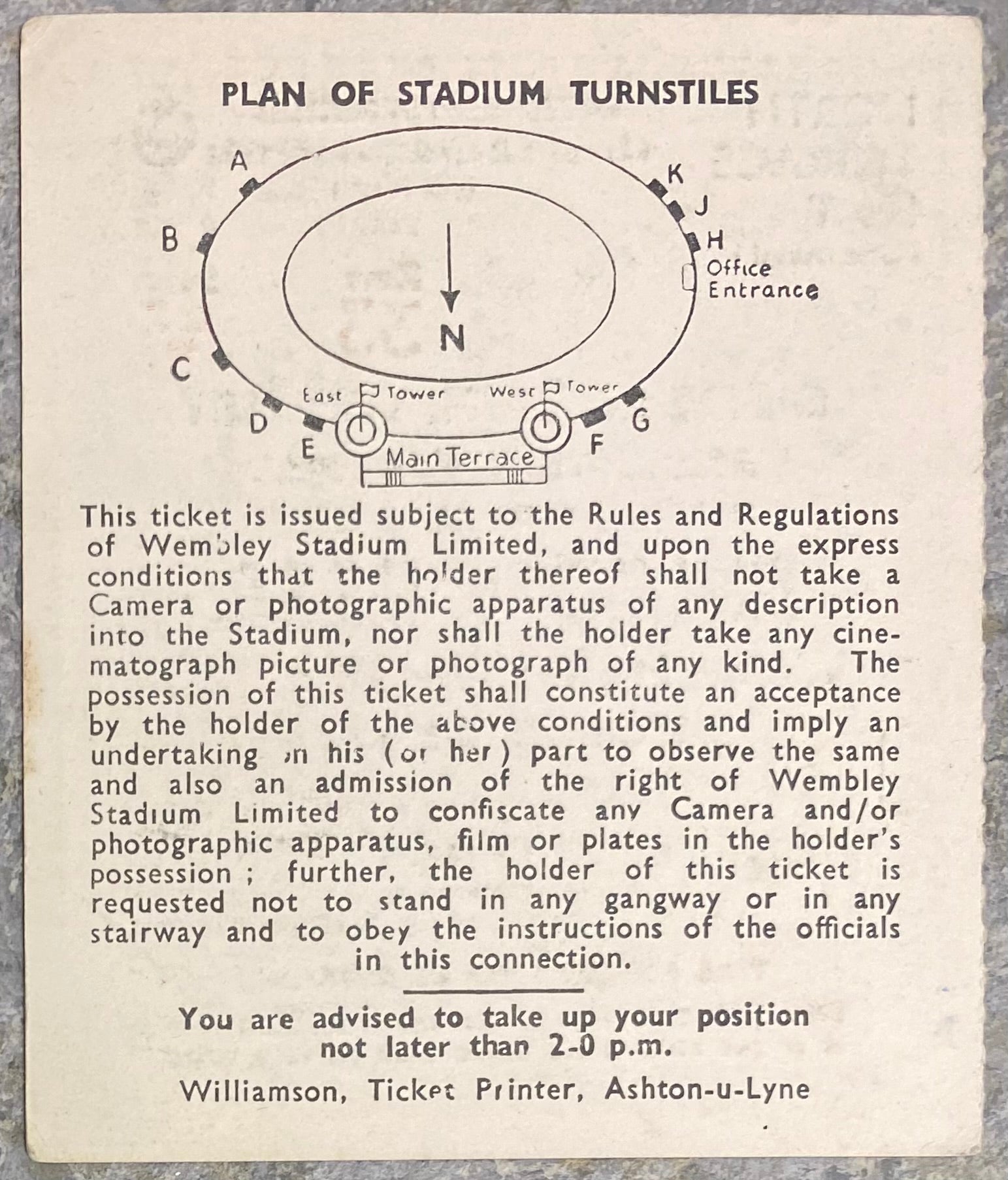 1958 ORIGINAL INTERNATIONAL TICKET ENGLAND V SOVIET UNION