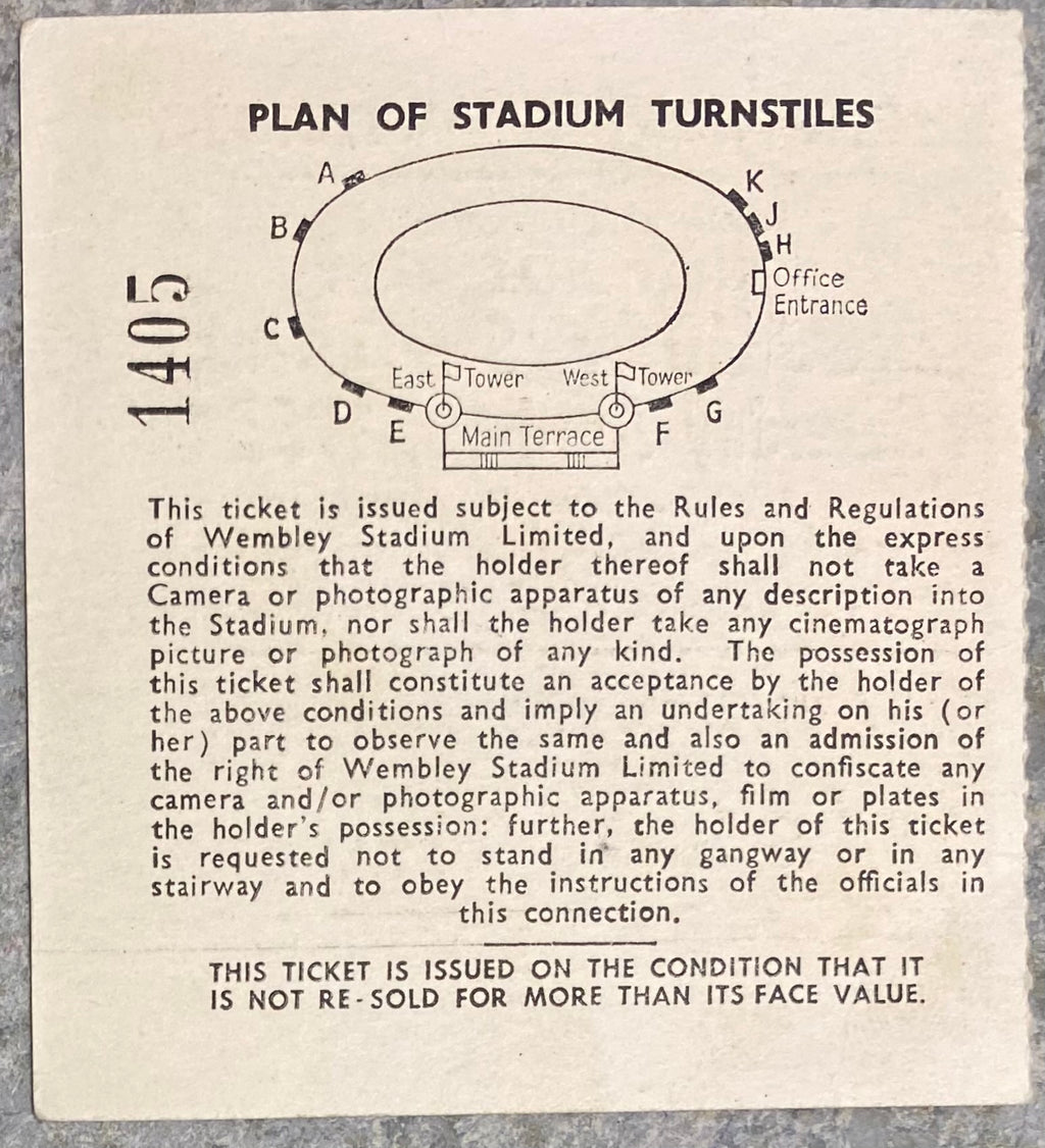 1965 ORIGINAL BRITISH HOME CHAMPIONSHIPS TICKET ENGLAND V SCOTLAND