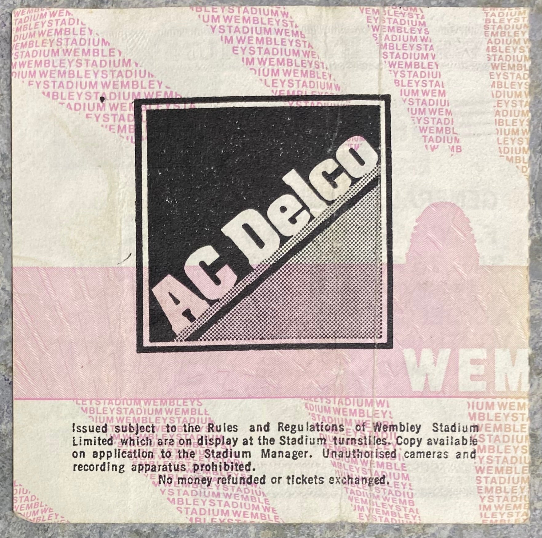 1986 ORIGINAL CHARITY SHIELD TICKET LIVERPOOL V EVERTON