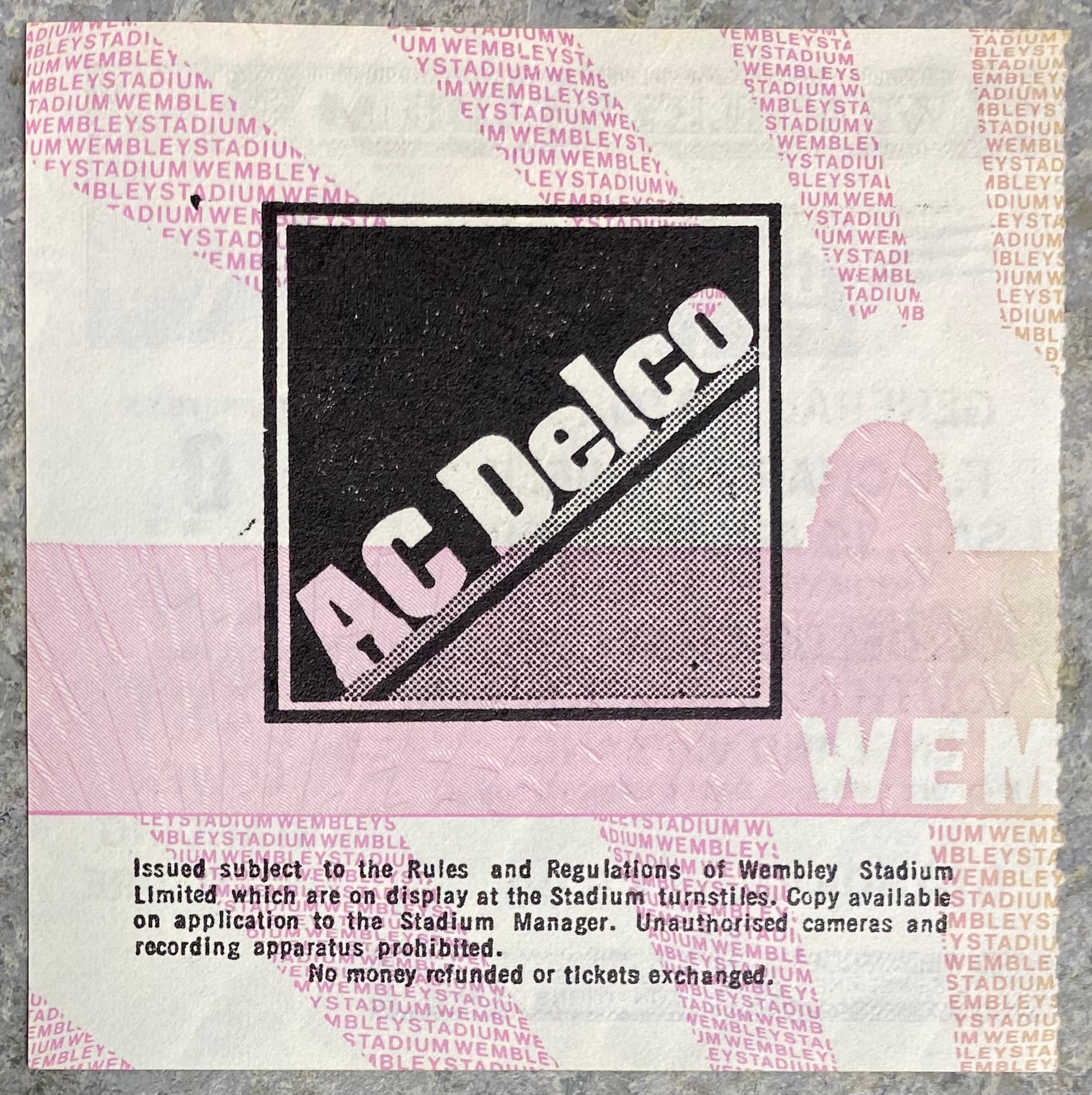 1986 ORIGINAL CHARITY SHIELD TICKET LIVERPOOL V EVERTON