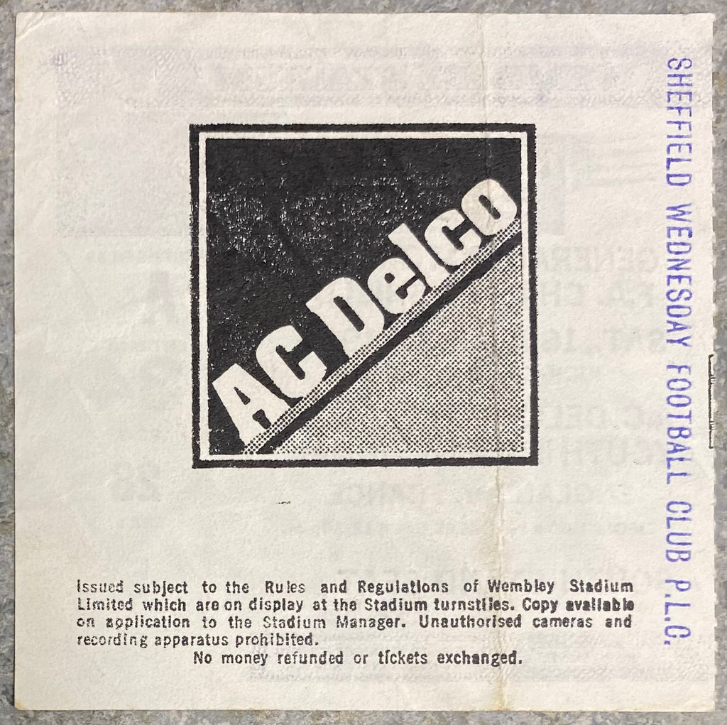 1986 ORIGINAL CHARITY SHIELD TICKET LIVERPOOL V EVERTON