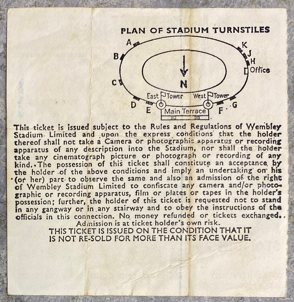 1979 ORIGINAL CHARITY SHIELD TICKET LIVERPOOL V ARSENAL