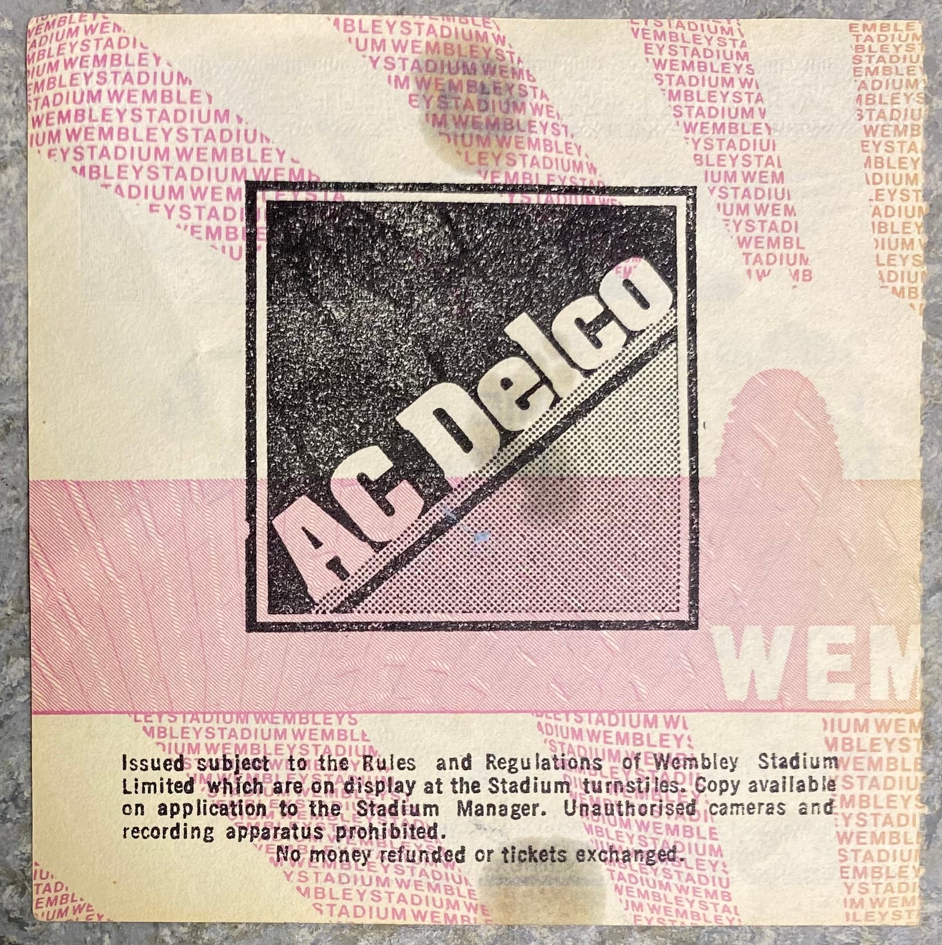 1986 ORIGINAL CHARITY SHIELD TICKET LIVERPOOL V EVERTON