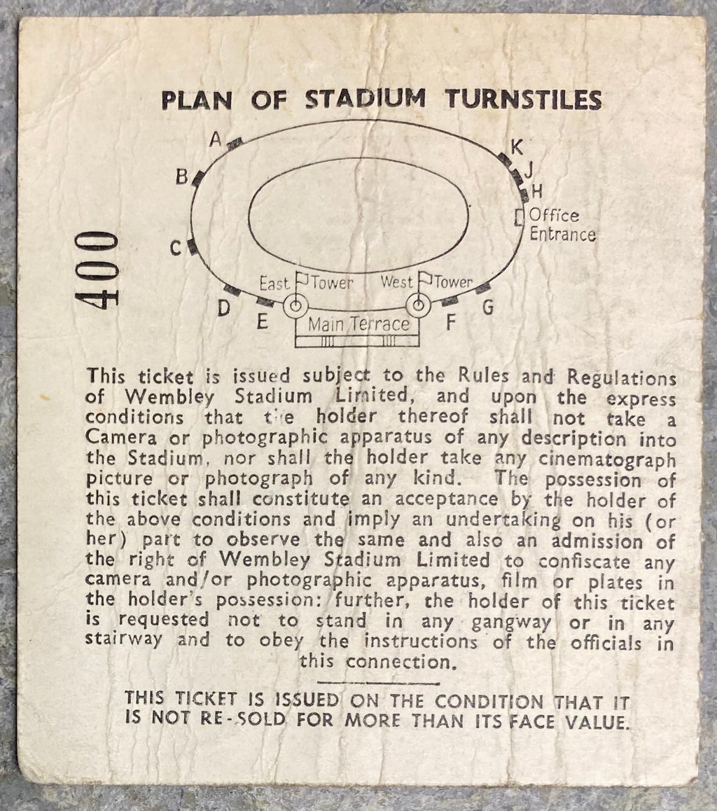 1965 ORIGINAL BRITISH HOME CHAMPIONSHIPS TICKET ENGLAND V SCOTLAND