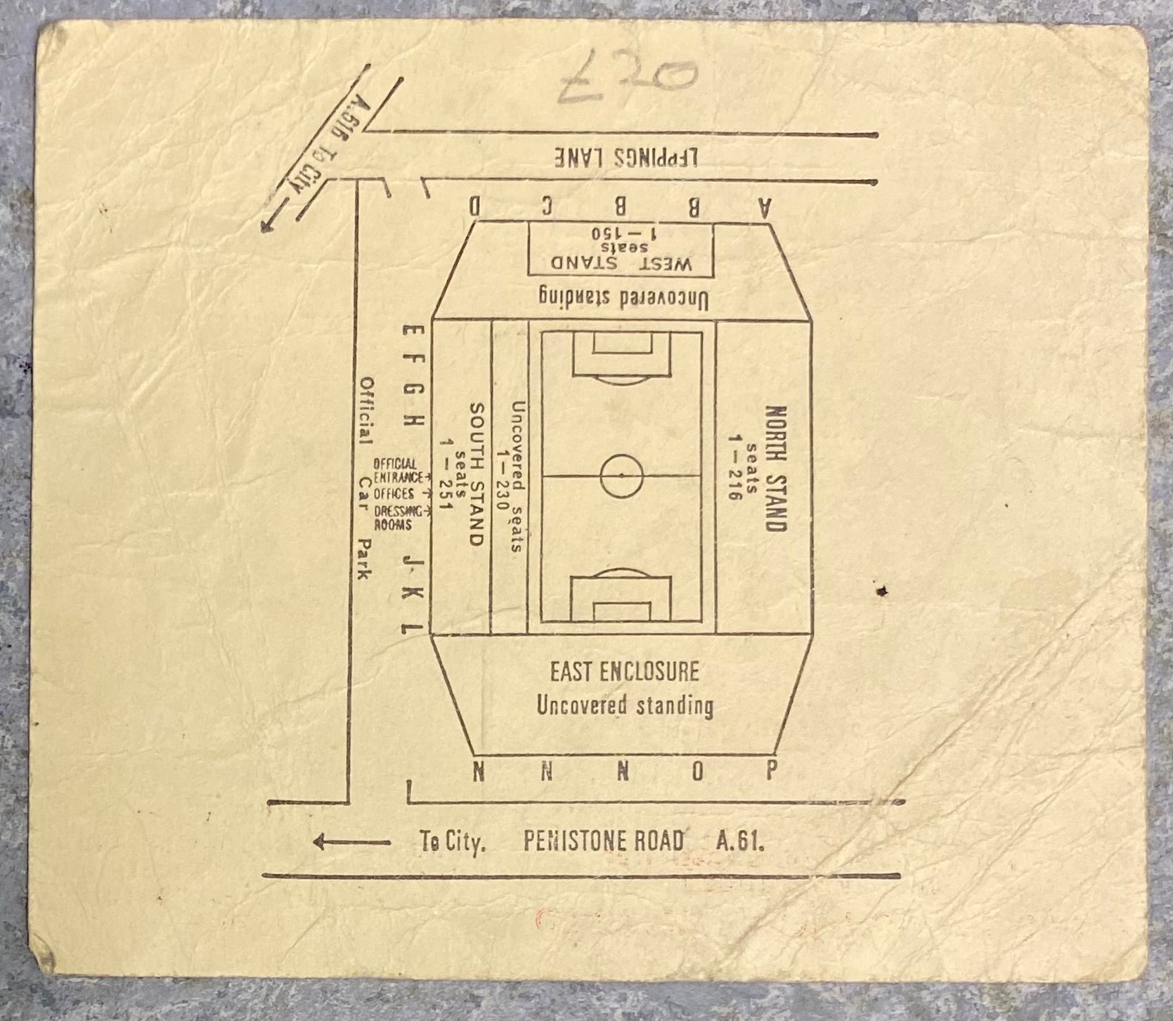 1977 ORIGINAL LEAGUE CUP FINAL REPLAY TICKET ASTON VILLA V EVERTON @ HILLSBOROUGH