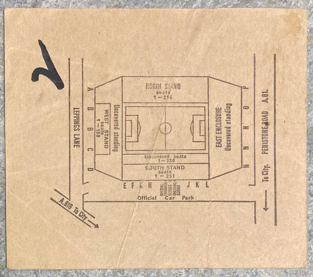 1971/72 ORIGINAL LEAGUE CUP SEMI FINAL REPLAY TICKET WEST HAM UNITED V STOKE CITY @ HILLSBOROUGH